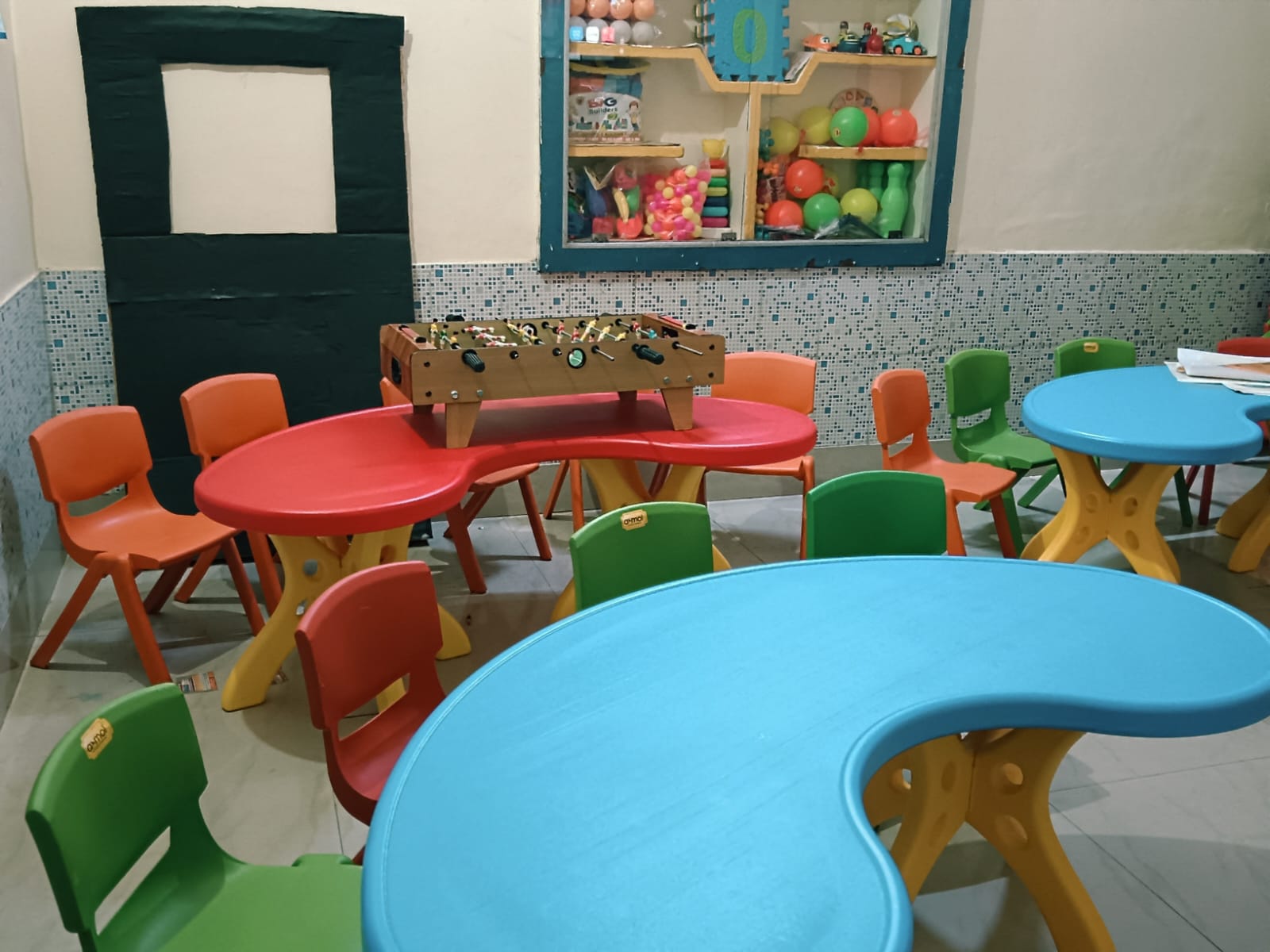 Colorful preschool classroom